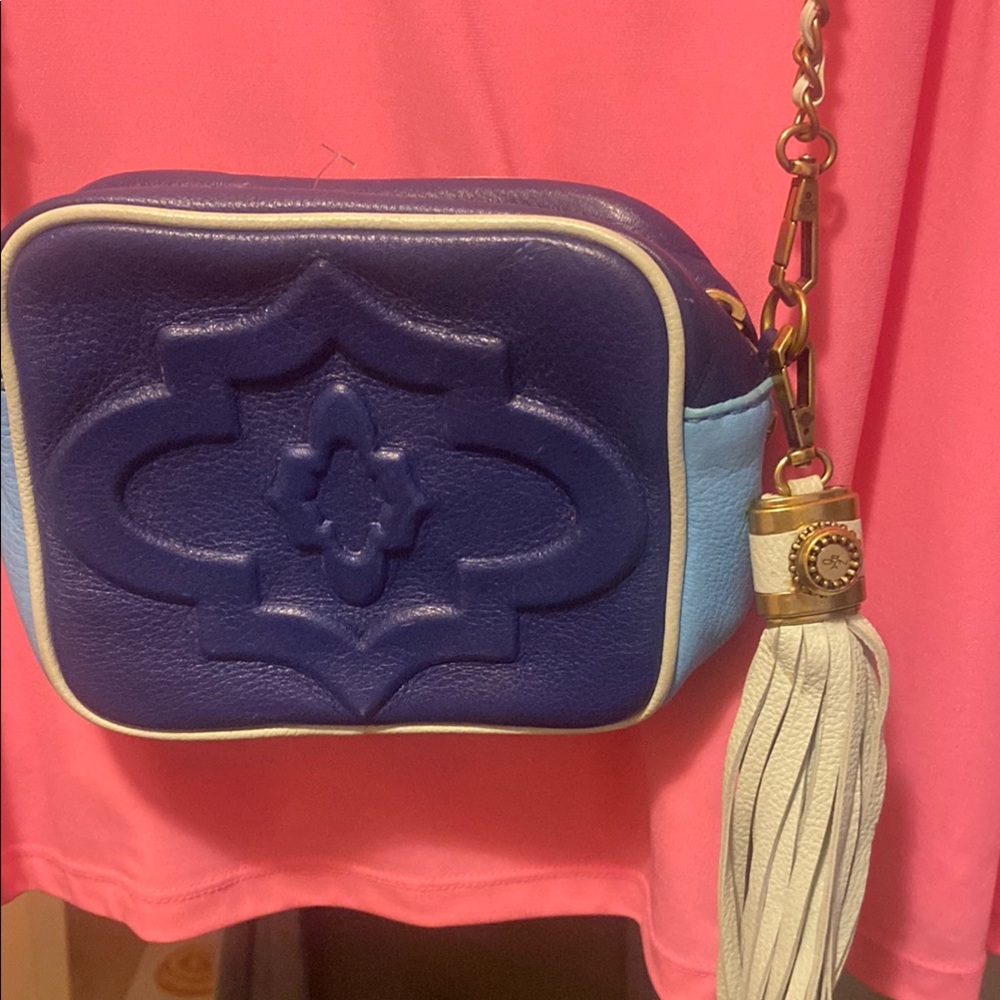 YANY Navy Blue / Cream Crossbody Bag Nautical!